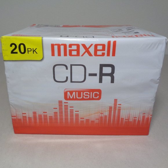 Maxell CD-R Music / 80 MIN / 700 MB / 32X / New 20 Pack - Picture 7 of 10